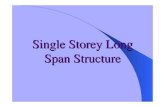 Single Storey Long Span Structure · for Long Span Building Structures. 1. Insitu RC, tensioned. 2. Precast concrete, tensioned. 3. Structural steel – erected on spot. 4. Structural