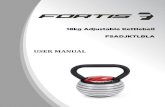 FSADJKTLBLA FORTIS Adjustable 40lb Kettlebell User Manual · FSADJKTLBLA FORTIS Adjustable 40lb Kettlebell User Manual Created Date: 9/8/2017 12:26:45 PM ...