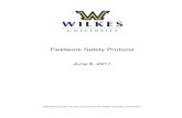 Fieldwork Safety Protocol - Wilkes University · 2020. 1. 9. · fieldwork and with emergency medical care. The following sections discuss general safety information, vehicle and