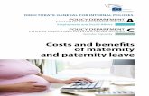 PROPOSITION OF A METHODOLOGY TO DETERMINE AND … · basis for the assessment of benefits and costs. 2.1. Belgium In Belgium, maternity leave of 15 weeks is offered to women in the