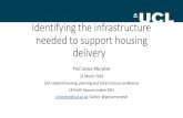 Identifying the infrastructure needed to support housing ... · comments/ issues raised on infrastructure continued •One Inspector required inclusion on infrastructure trigger points