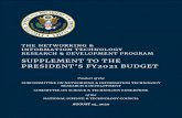SUPPLEMENT TO THE PRESIDENT’S FY20 21 BUDGET...budget request in AI of $1.5 billion, a 34.4 percent increase over the FY2020 enacted investments and a 54.3 percent 16increase over