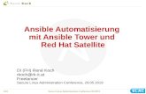 Ansible Automatisierung mit Ansible Tower und …...1/63 Secure Linux Administration Conference 05/2019 Ansible Automatisierung mit Ansible Tower und Red Hat Satellite DI (FH) René