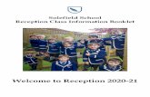 Welcome to Reception 2020-21 · The Reception class door is open from 8.15 am. There is an ‘Early Class’ for boys arriving between 8.00am and 8.15am which is supervised by a member