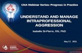 UNDERSTAND AND MANAGE INTRAPROFESSIONAL AGGRESSION/media/cna/page-content/... · Literature Review (cont’d) It’s estimated that only one-fifth of cases of workplace aggression