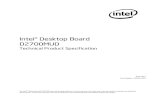 Intel® Desktop Board D2700MUD€¦ · Intel® Desktop Board D2700MUD Technical Product Specification June 2012 Part Number: G34953-002 The Intel® Desktop Board D2700MUD may contain