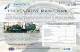 Summit Refrigeration Group, Inc. W141 N9501 Fountain Blvd ... · Our preventative maintenance programs are tailored to your specific . needs. and . customized. according the equipment