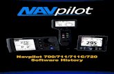 Navpilot 700/711/711C/720 Software History · 2020. 6. 12. · • Changing “Boat type” in Ship’s Characteristics now resets Rudder Test, Rudder Limit Setup, and Menu Shortcuts