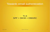 TLS SPF + DKIM + DMARCinno/pubs/towards-authenticated-email.pdf · Towards email authentication TLS SPF + DKIM + DMARC ... Hotmail.com Gmail.com AOL.com Yahoo.com Verizon.com Ebay