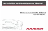 Installation and Maintenance Manual · 46 Rewind ™ Radial Winch 4 Installation and Maintenance Manual Maximum working load WARNING! The maximum working load (MWL) for the 46 Rewind™