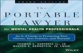 The Portable Lawyer for Mental...The portable lawyer for mental health professionals : an A-Z guide to protecting your clients, your practice, and yourself / Thomas L. Hartsell, Jr.,