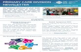 PRIMARY CARE DIVISION NEWSLETTER Autumn/Winter 2019 · NEWSLETTER EVENTS Autumn/Winter 2019 National Primary Care Conference 2019 More than 400 primary care professionals from across