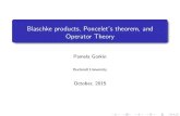 Blaschke products, Poncelet's theorem, and Operator Theory · 2019. 8. 16. · Conversely, every point on the ellipse is the point of tangency of a line segment that intersects T