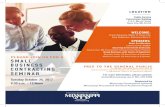 SMALL BUSINESS SEMINAR - Mississippi Procurement Technical ... · SMALL BUSINESS CONTRACTING SEMINAR FREE TO THE GENERAL PUBLIC To register, visit , click on “events calendar”