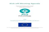 Kick-off Meeting Agenda · Kick-off Meeting Agenda . MARIE SKŁODOWSKA-CURIE ACTIONS. Innovative Training Network (ITN) H2020-MSCA-ITN-2015 “Phd” Deciphering PI3K biology in health
