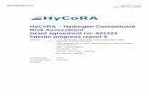 HyCoRA – Hydrogen Contaminant Risk Assessment Grant ...hycora.eu/deliverables/D 6.5 Interim progress report 3.pdf · After the project mid-term review there has been some minor