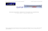 SECOND QUARTERLY REPORT OF THE SRF COLLABORATIONEU contract number RII3-CT-2003-506395 CARE Report-04-002-SRF SRF SECOND QUARTERLY REPORT OF THE SRF COLLABORATION D. Proch, DESY, T.