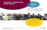 ITSAC Annual Report - cto.mcmaster.ca · the McMaster IT Strategy and matters relevant to IT Governance committees. To accomplish this, ITSAC will: • create a platform for students