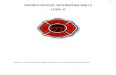 - 1 - TRENCH RESCUE TECHNICIAN SKILLS LEVEL II · The written objectives for Tech Trench Rescue Level II (Chapter 8) are covered in the following textbooks: 1. NFPA 1006, Rescue Technician