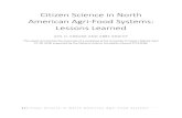 Citizen Science in North American Agri-Food Systems: Lessons … · 2019. 3. 4. · 4 | Citizen Science in North American Agri- Food Systems Introduction This report summarizes the