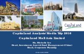 CapitaLand Analysts/Media Trip 2016 CapitaLand Mall Asia ... · 11/21/2016  · This presentation may contain forward-looking statements that involve risks and uncertainties. Actual