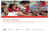 Unconditional cash transfers response to Typhoon Haiyan ... Typhoon Haiyan, the most powerful storm