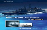 Electronic Equipment - DAEYANG · 7 DAEYANG ELECTRONIC 7 8 9 10 11 12 17 18 19 The MAIN SWITCHBOARD is the main power supply equipment for the Navy and is specially designed in ...