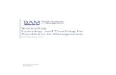 Innovating Learning and Teaching for Excellence in Management Paper 092016... · BAM White Paper Series BAM0001 -092016 9/12/2016 . BAM 001-092015 1 Foreword from Professor Katy Mason,