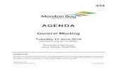 AGENDA - Moreton Bay Region · “I am pleased to present Moreton Bay Regional Council’s budget for 2018/19. This is a budget that is all about lifestyle - ensuring that Moreton