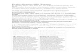 English-Russian ABA Glossary · 2020. 5. 31. · English-Russian ABA Glossary by Nickolay Alipov, doct. med. sci., and Zukhra Izmailova-Qamar, MS, BCBA with contribution by Andrey