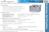 Ultra Clean Systems - Model 1150- Specifications · Ultra Clean Systems - Model 1150- Specifications 281 Douglas Road East, Oldsmar, FL 34677 &OHDQHU )DVWHU %HWWHU Page 1 of 3 Toll