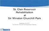 St. Clair Reservoir Rehabilitation at Sir Winston ... Sir Winston Churchill Park â€¢ The Sir Winston