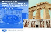 Religion & Ancient History and Archaeology · traditions in ancient Greece, Rome, Syria and Egypt. Archaeology and material culture will inform the relationship of religion to gender,