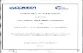 COMESA COMPETITION COMMISSION · ccm commission memorandum of understanding between the comesa competition commission and the competition commission of mauritius regarding cooperation