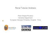 Renal Tubular Acidosis - IPNA Onlineipna-online.org/Media/Junior Classes/2014 - 1st IPNA ESPN...Distal renal tubular acidosis Molecular genetics diagnosis A. Recessive inheritance