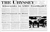 B.C., 14,1990 No 20 .Steroids in UBC football? · 2013. 7. 30. · Founded in 1918 Vancouver, B.C., Wednesday, November 14,1990 Vol73, No 20 .Steroids in UBC football? by Mkhael Booth