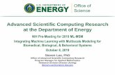 Advanced Scientific Computing Research at the Department of … · 2019. 10. 8. · •Delivering world leading computational and networking capabilities to extend the frontiers of