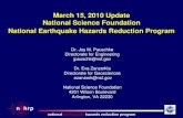 March 15, 2010 Update National Science ... - Earthquake · Prince earthquake, Haiti . PI: Sean Gulick, University of Texas at Austin: 1028045. GEO/OCE: RAPID: Collaborative Research: