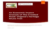 An Economic Impact Analysis of The Crooked€¦ · Analysis of interviews and surveys indicates that marketing by The Crooked Road facilitates $6.4 million ... hiking trails, shopping,