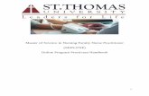 Master of Science in Nursing Family Nurse …...3 Overview Welcome to the St. Thomas University Master of Science in Nursing (MSN) Family Nurse Practitioner (FNP) online program. This