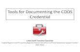Tools for Documenting the CDOS Credential · 5. Work Based Learning 1. Student Time Sheets 2. Work Experience Record 3. Student Evaluations 6. Employability Profile 7. Resume, Letters