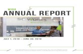 WIOA Annual Report · through the use of several media resources, including internet, business publications, radio and social media. Of the $225,000 allocated by the SWDB, $45,000