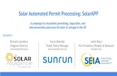 Solar Automated Permit Processing: SolarAPP webinar slides 0… · Project team created a comprehensive action plan that outlines the steps needed to research, design, ... renewable