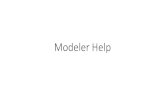 Modeler Help - University of Washington€¦ · •The skeleton UI calls void drawRevolution(double scale). This implementation is a naïve and incorrect one, but illustrates how
