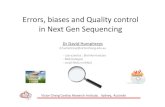 Errors, biases and Quality control in Next Gen Sequencingbioinformatics.org.au/ws13/wp-content/uploads/ws13/...Anscombe’sQuartet Image source: Wikipedia • Maths is a tool for analysis.