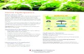 Home Hydroponics - extension.illinois.edu · Hydroponics is a method of growing plants using mineral nutrient solutions in water without soil. The nutrients that the plants normally