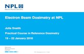 Electron Beam Dosimetry at NPL · • Electron dosimetry now on the same footing as MV photons. NPL Management Ltd - Public Outline of Code • Section 1: Introduction • Section