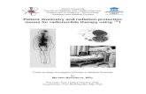 Patient dosimetry and radiation protectionPatient dosimetry and radiation protection issues for radionuclide therapy using 131I. Examination committee. ii Acknowledgements. A study