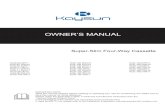 MU K ZEN SUPERSLIM-CASSETTE-840x840-EN · KCIS-140 DR11 KUE-140 DTN10 KCIS-160 DR11 KUE-160 DTN10 KUE-160 DTR11 IMPORTANT NOTE: Read this manual carefully before installing or operating