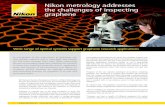 Nikon metrology addresses the challenges of inspecting ...€¦ · graphene. The British Government’s Chancellor of the Exchequer, George Osborne, was photographed at the university